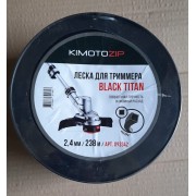 093342 Леска триммерная Black Titan S 2,4/238м, квадрат, 8шт/уп