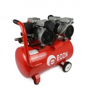 Компрессор безмасляный "Edon NAC-50/1200Х2" 280 л/мин, бак 50л, 2400 Вт