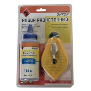 10125 Набор разметочный пласт.корп. 30м, краска синяя, Энкор
