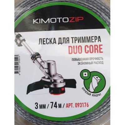 093176 Леска триммерная Dou Core 3,0/74 м крученая квадрат 093176 Леска триммерная Dou Core 3,0/74 м крученая квадрат