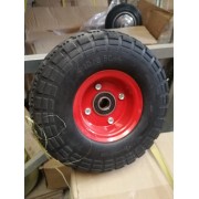 Колесо пенополиуретан PU1801/20, шарик. подшипники, 3,50*4, ось 20 мм, нагрузка 200 кг не симметрия