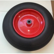 Колесо пенополиуретан PU2400/20, шарик. подшипники, 3,50*8, ось 20 мм, нагрузка 200 кг (10 шт)