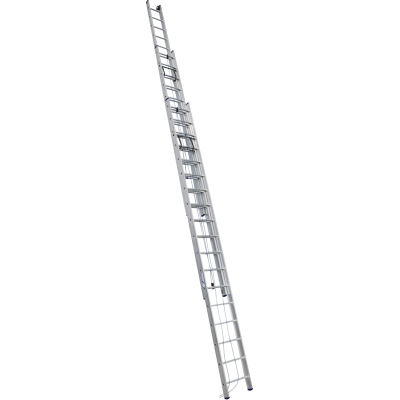 Алюминиевая трехсекционная лестница 3318 выдвижная с тросом (5,19*13,90 м) Алюминиевая трехсекционная лестница 3318 выдвижная с тросом (5,19*13,90 м)