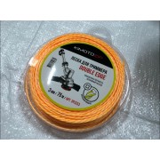 093253 Леска триммерная Double edge 3,0/75 м витой квадрат, двухкомпонентная, 20шт/уп