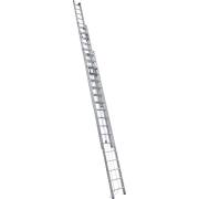 Алюминиевая трехсекционная лестница 3315 выдвижная с  тросом (4,35*11,38 м)